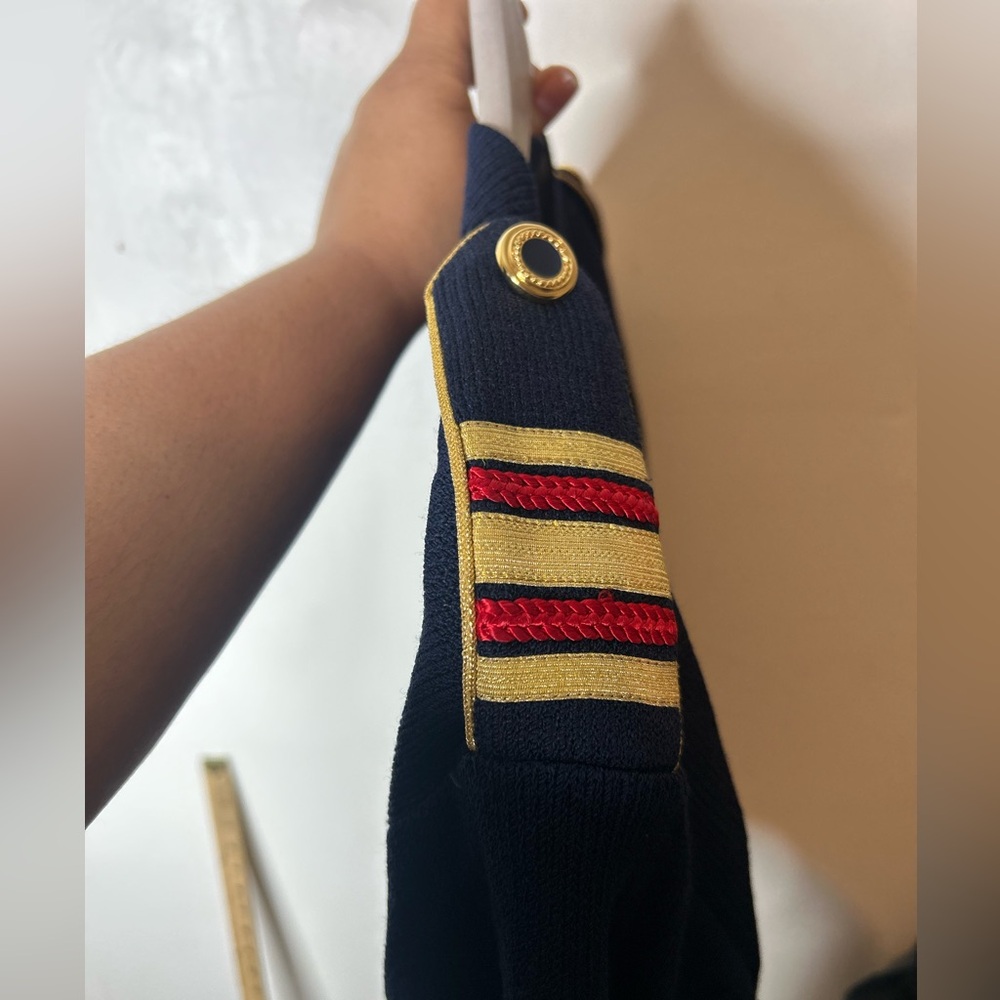 St. John Sportswear  Navy Nautical Cardigan Blazer - Picture 10 of 10